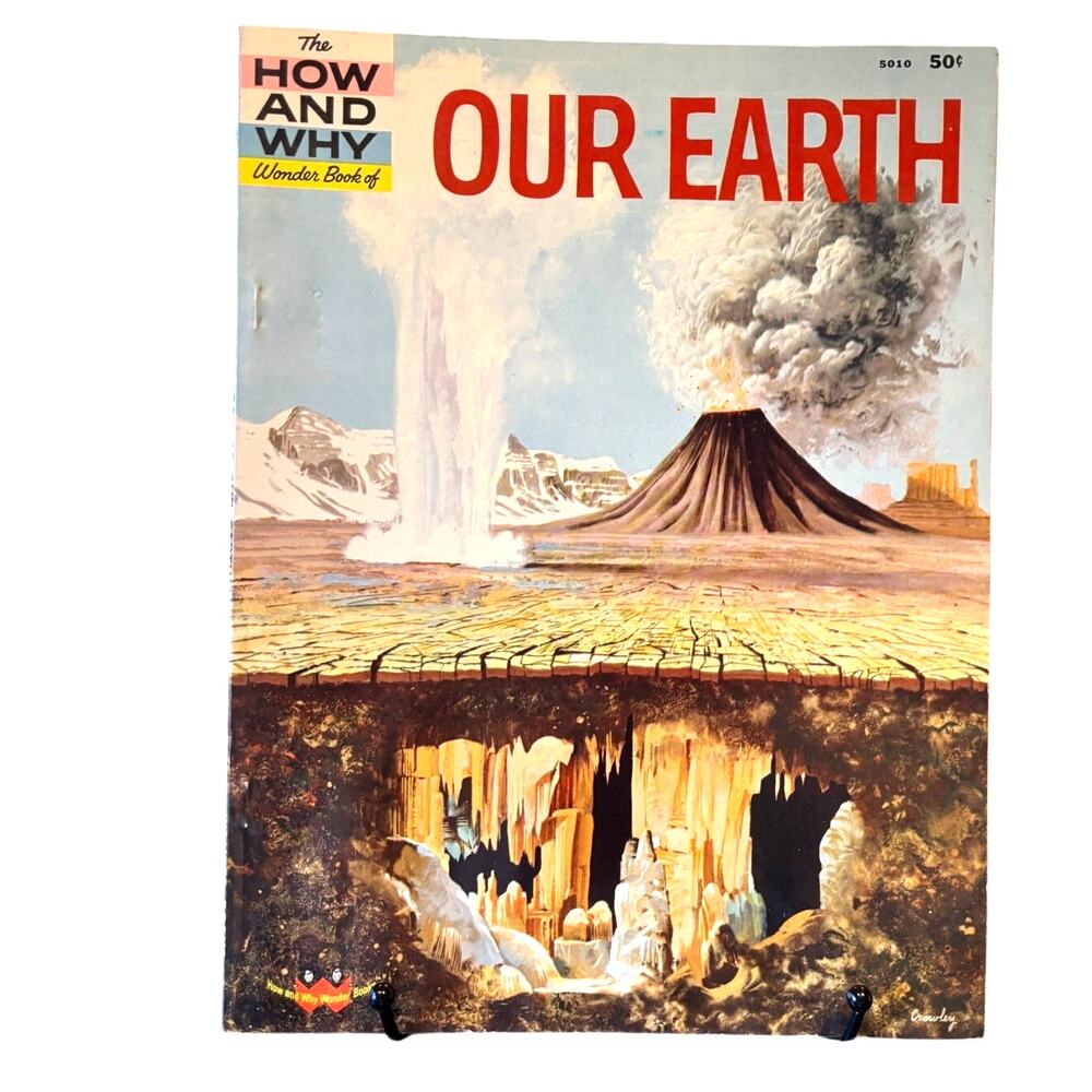 VTG 1st Ed. 1960 How and Why Wonder Book of Our Earth 5010, PB